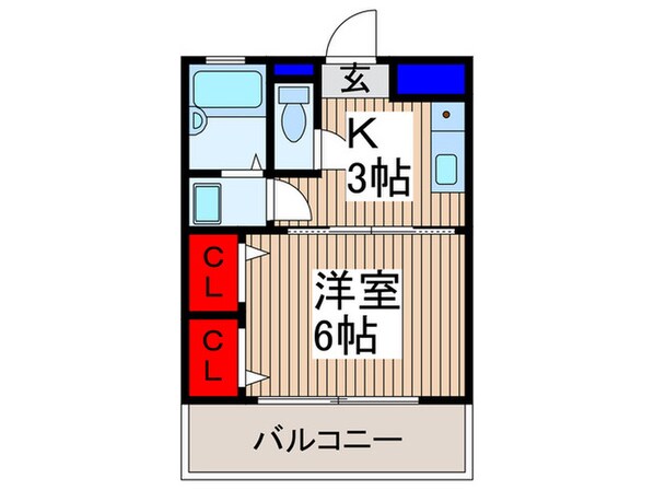 ジュネス・ドミ－ルの物件間取画像